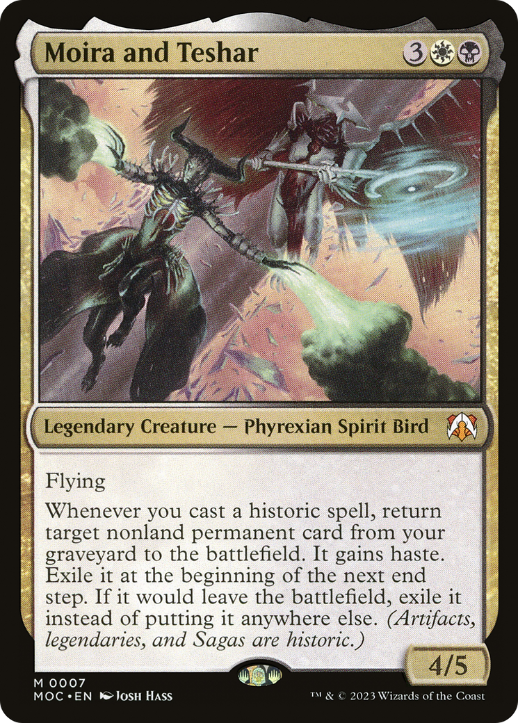 Moira and Teshar (MOC-007) - March of the Machine Commander Foil