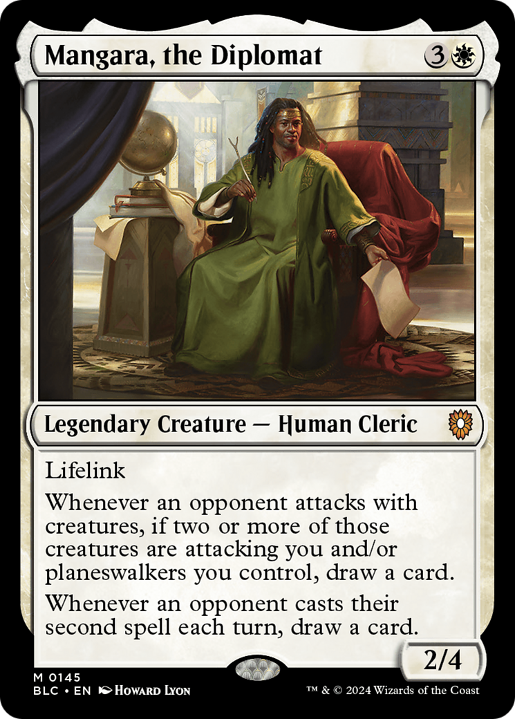 Mangara, the Diplomat (BLC-145) - Bloomburrow Commander