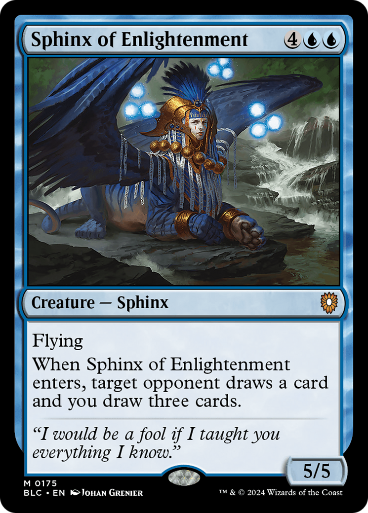 Sphinx of Enlightenment (BLC-175) - Bloomburrow Commander