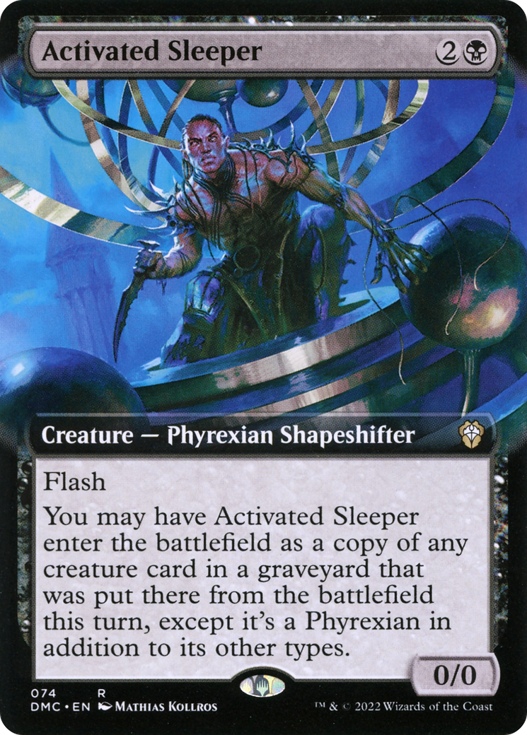 Activated Sleeper (Extended Art) (DMC-074) - Dominaria United Commander: (Extended Art) Foil