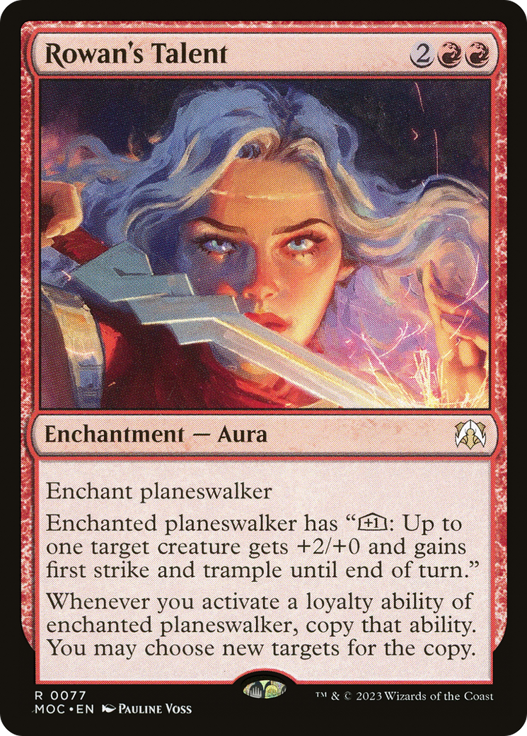 Rowan's Talent (MOC-077) - March of the Machine Commander Foil