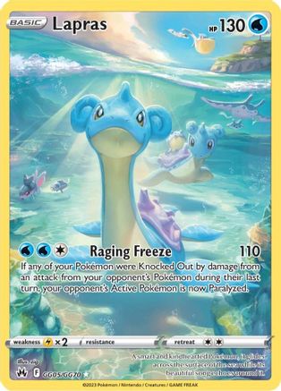 Lapras GG05/GG70 - Holofoil Crown Zenith Galarian Gallery - Ultra Rare