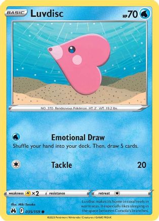 Luvdisc 035/159 - Reverse Holofoil Crown Zenith - Common