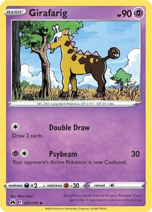 Girafarig 061/159 Crown Zenith - Uncommon