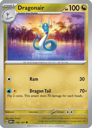 Dragonair 158/197 SV03 Obsidian Flames - Uncommon
