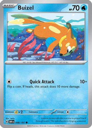 Buizel 048/197 SV03 Obsidian Flames - Common