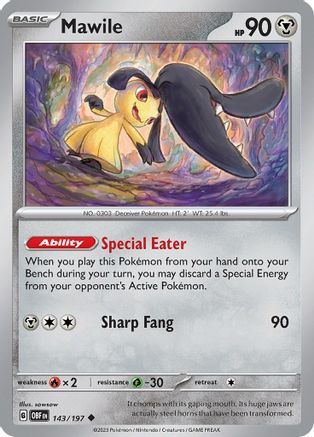 Mawile 143/197 SV03 Obsidian Flames - Uncommon