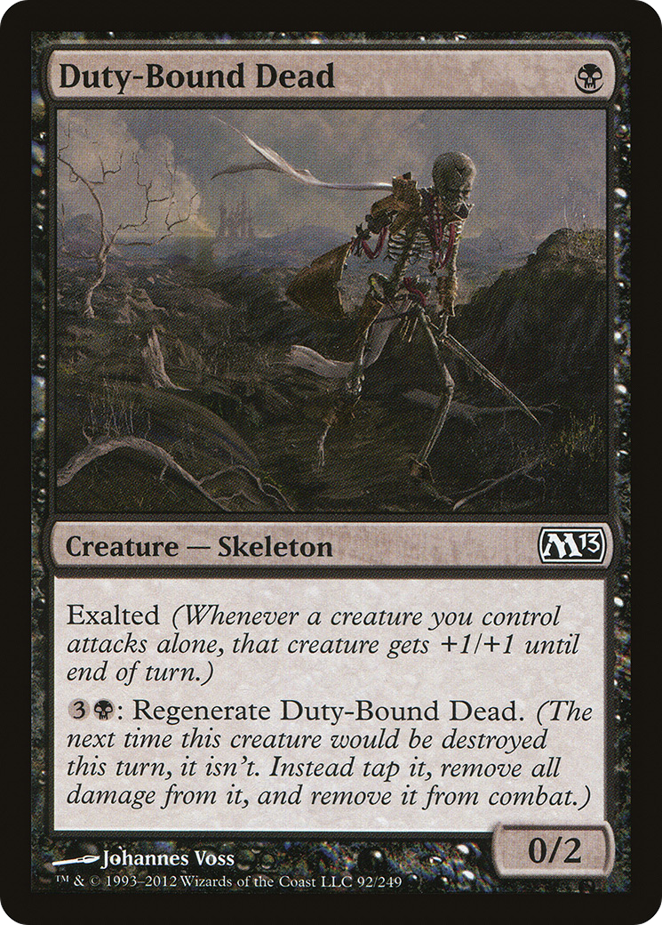 Duty-Bound Dead (M13-092) - Magic 2013