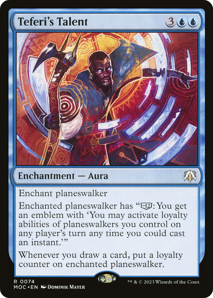 Teferi's Talent (MOC-074) - March of the Machine Commander Foil