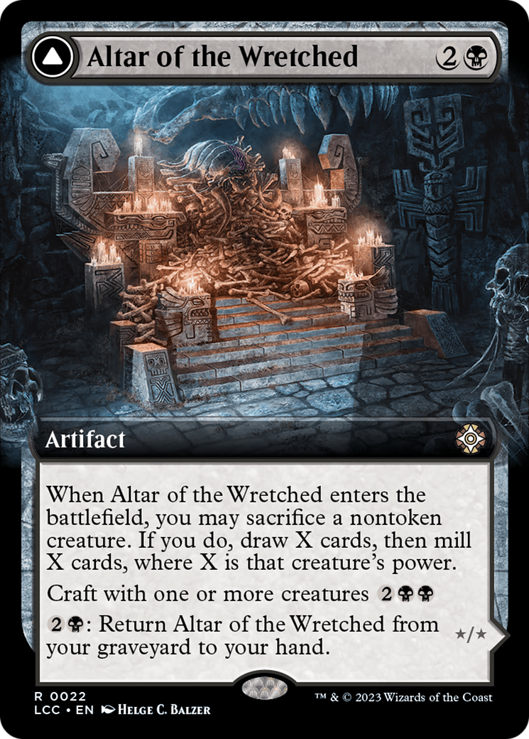 Altar of the Wretched (Extended Art) (LCC-022) - The Lost Caverns of Ixalan Commander: (Extended Art)