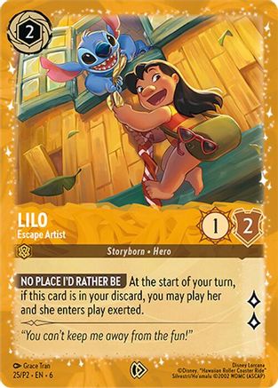 Lilo - Escape Artist (25) - Disney Lorcana Promo Cards Holofoil