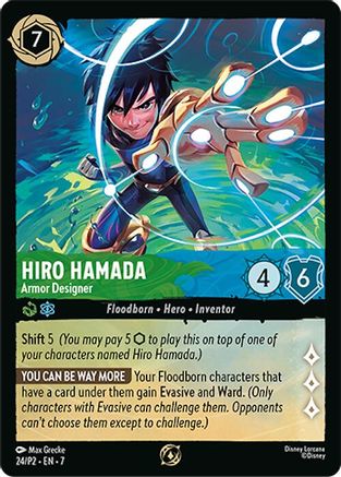 Hiro Hamada - Armor Designer (Store Championship Participant) (24) - Disney Lorcana Promo Cards