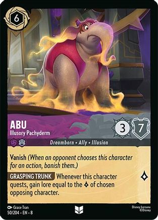 Abu - Illusory Pachyderm (50/204) - Reign of Jafar Cold Foil