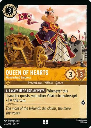 Queen of Hearts - Wonderland Empress (23/204) - Fabled Cold Foil