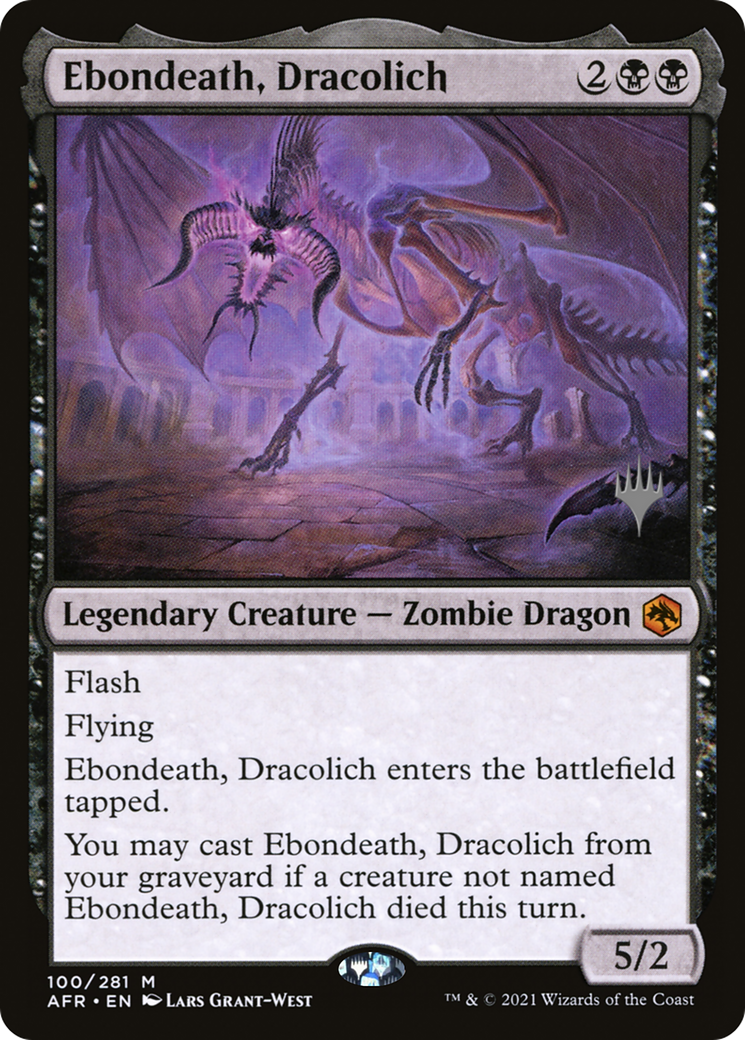 Ebondeath, Dracolich (PPAFR-100) - Adventures in the Forgotten Realms Promos Foil