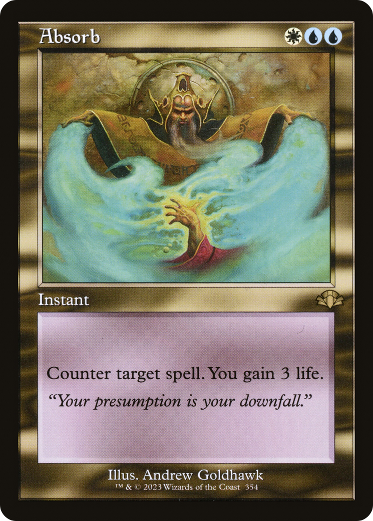Absorb (Retro Frame) (DMR-354) - Dominaria Remastered Foil