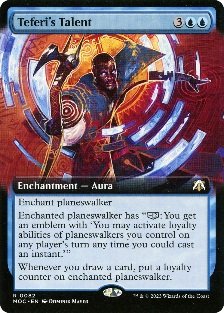 Teferi's Talent (Extended Art) (MOC-082) - March of the Machine Commander: (Extended Art)