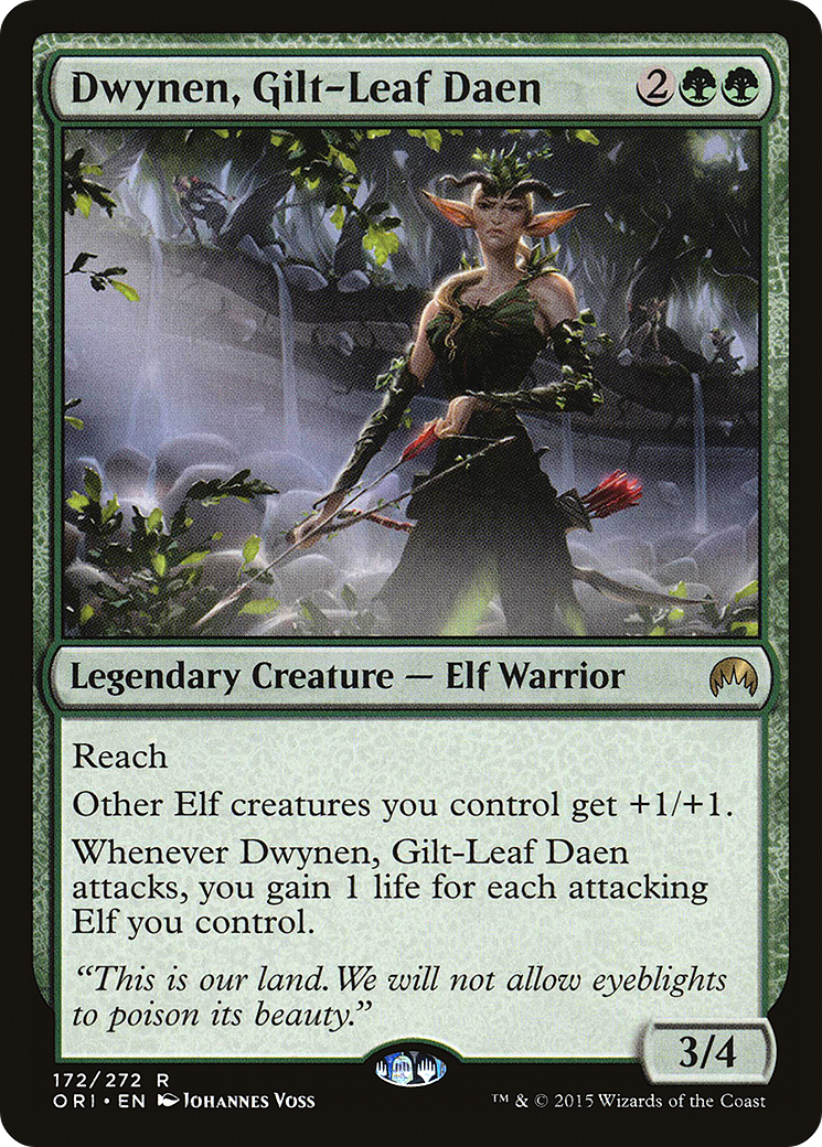 Dwynen, Gilt-Leaf Daen (ORI-172) - Magic Origins Foil