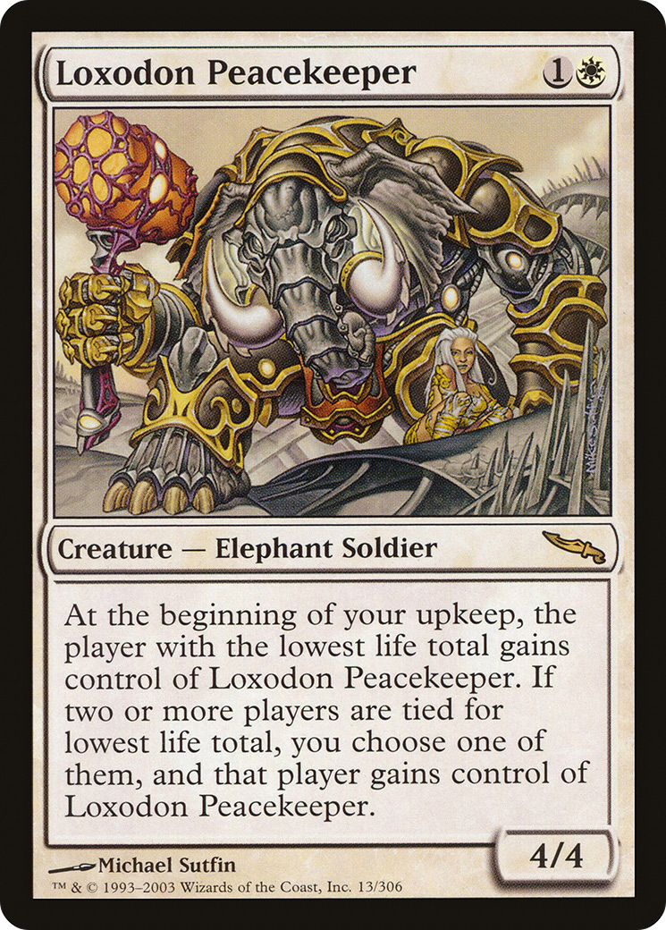 Loxodon Peacekeeper (MRD-013) - Mirrodin Foil