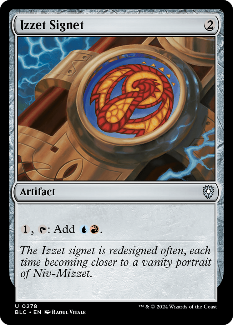 Izzet Signet (BLC-278) - Bloomburrow Commander