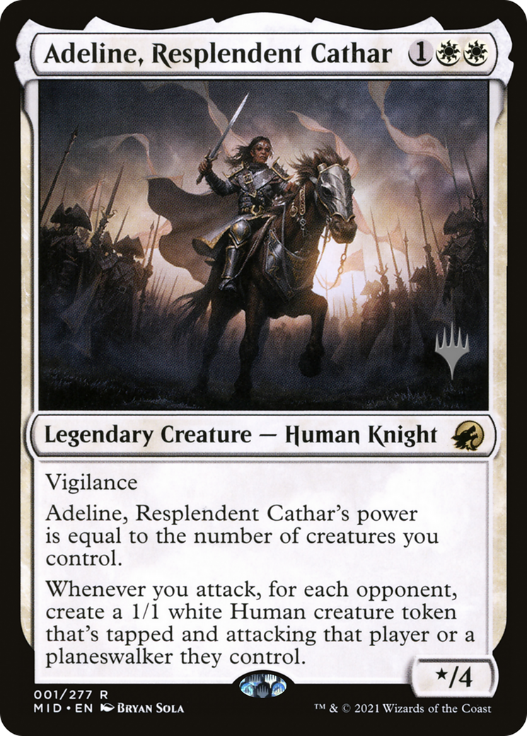 Adeline, Resplendent Cathar (PPMID-001) - Innistrad: Midnight Hunt Promos Foil