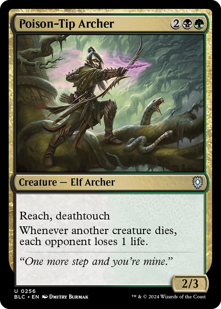 Poison-Tip Archer (BLC-256) - Bloomburrow Commander