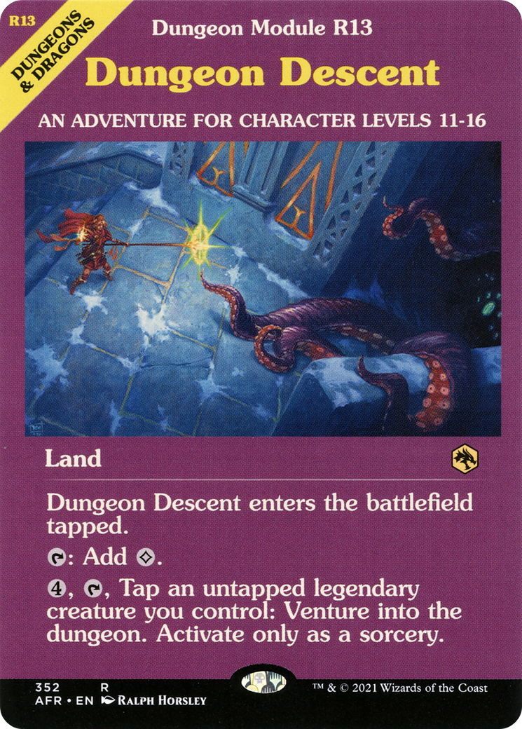 Dungeon Descent (Dungeon Module) (AFR-352) - Adventures in the Forgotten Realms: (Showcase)