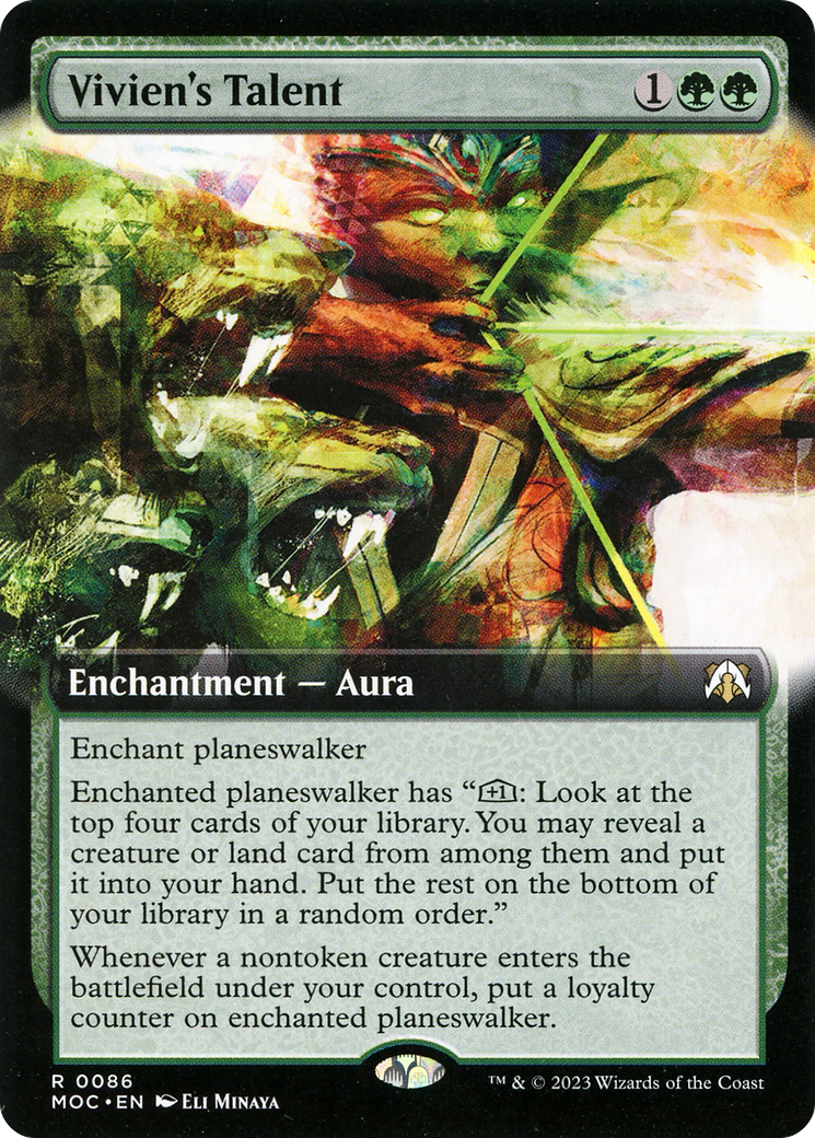 Vivien's Talent (Extended Art) (MOC-086) - March of the Machine Commander: (Extended Art)