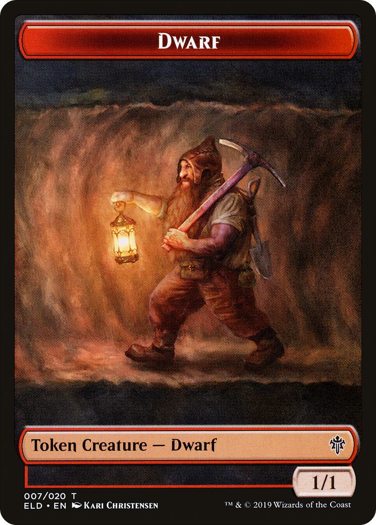 Dwarf Token (ELD-007) - Throne of Eldraine Tokens