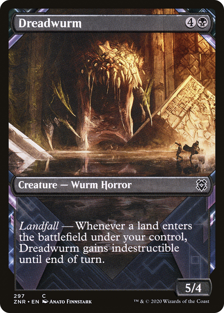 Dreadwurm (Showcase) (ZNR-297) - Zendikar Rising: (Showcase) Foil