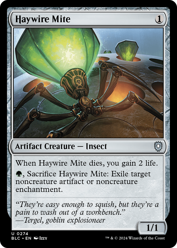 Haywire Mite (BLC-274) - Bloomburrow Commander