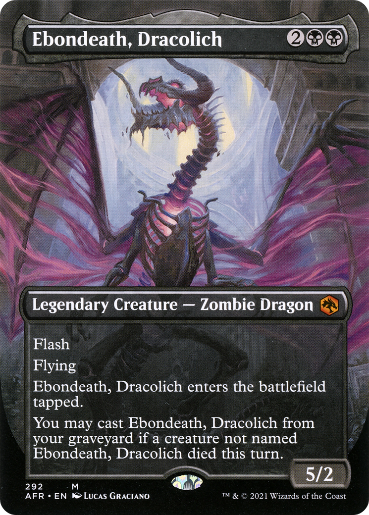 Ebondeath, Dracolich (Borderless) (AFR-292) - Adventures in the Forgotten Realms (Borderless)