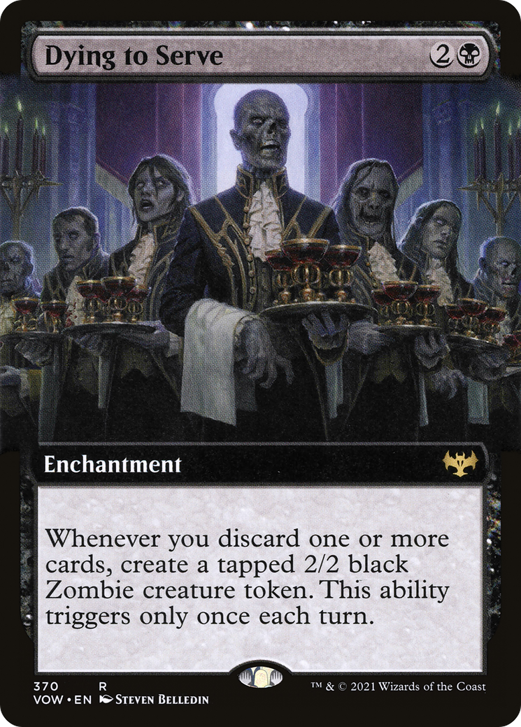 Dying to Serve (Extended Art) (VOW-370) - Innistrad: Crimson Vow: (Extended Art) Foil