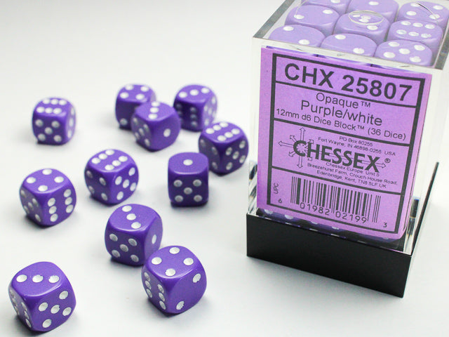 Chessex 12mm D6 Block (36 Dice)