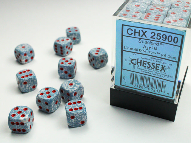 Chessex 12mm D6 Block (36 Dice) Speckled