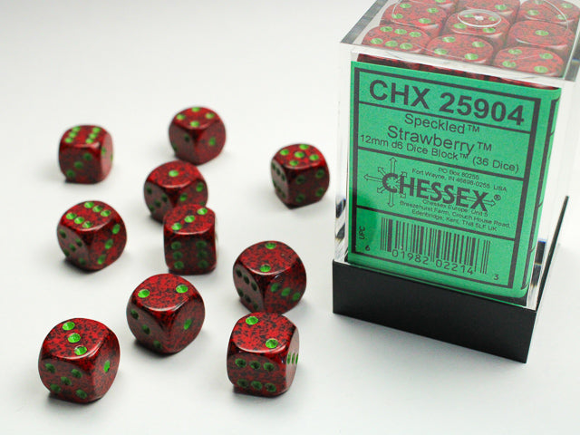 Chessex 12mm D6 Block (36 Dice) Speckled