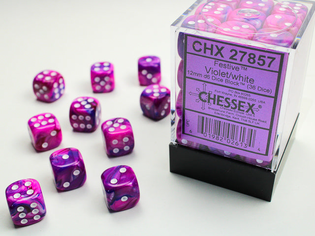 Chessex 12mm D6 Block (36 Dice)