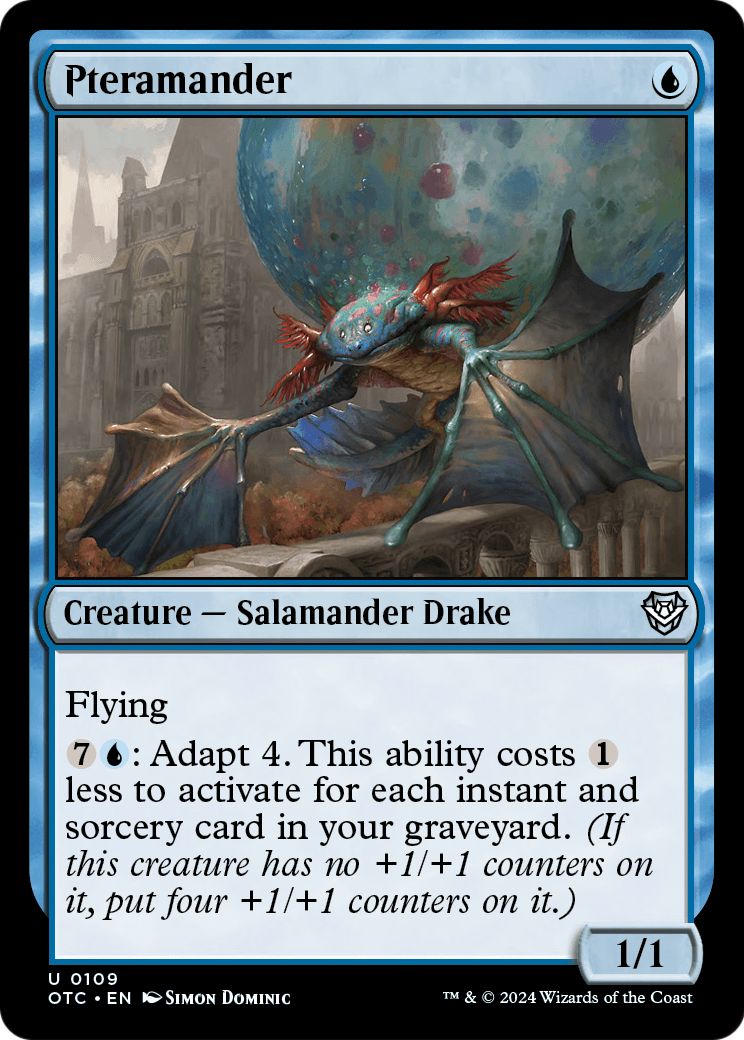 Pteramander (OTC-109) - Outlaws of Thunder Junction Commander
