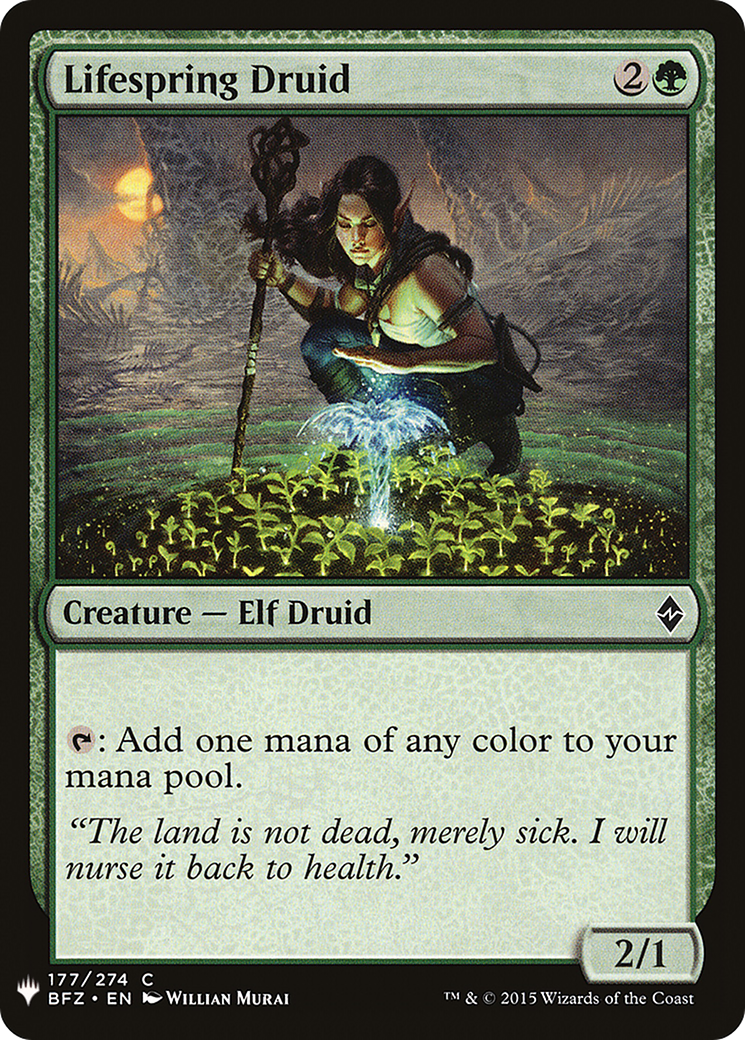 Lifespring Druid (LIST-177) - The List