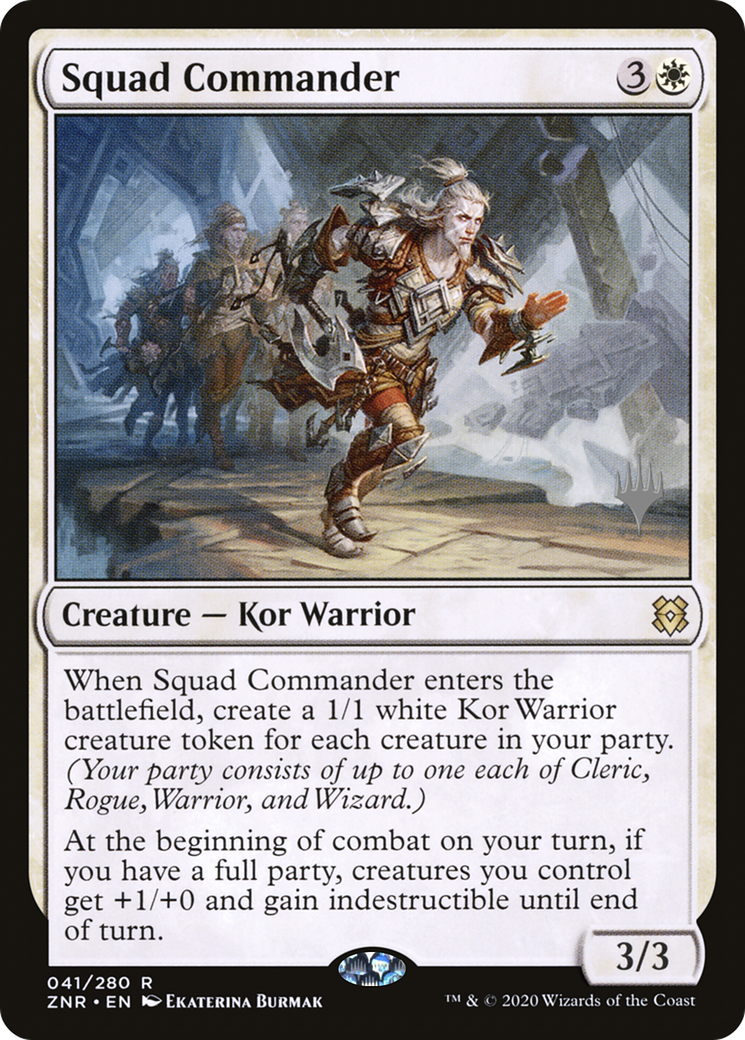 Squad Commander (PPZNR-041) - Zendikar Rising Promos Foil