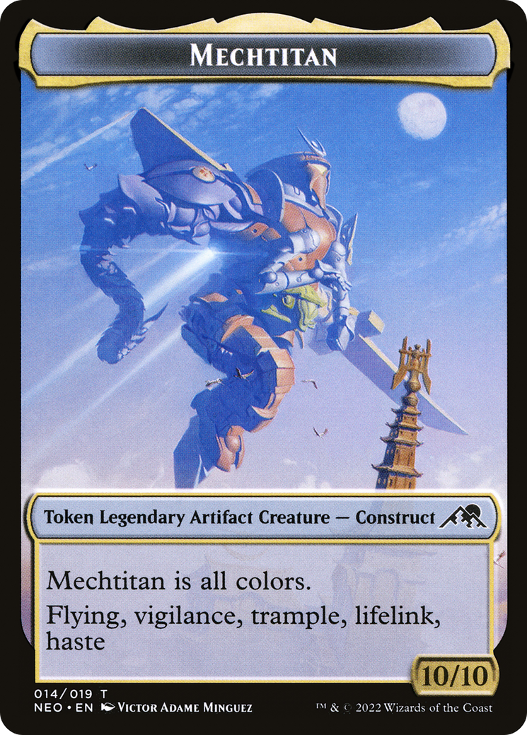 Mechtitan Token (NEO-014) - Kamigawa: Neon Dynasty Tokens Foil