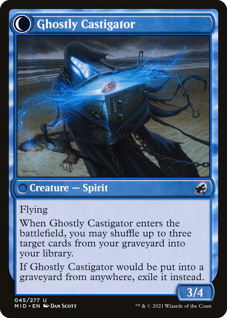 Covetous Castaway (MID-045) - Innistrad: Midnight Hunt: (Double Faced Transform) Foil