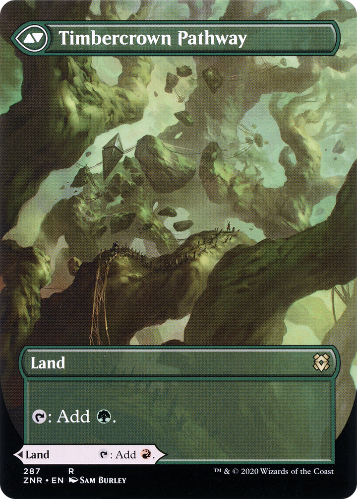 Cragcrown Pathway (Borderless) (ZNR-287) - Zendikar Rising: (Showcase) (Borderless)