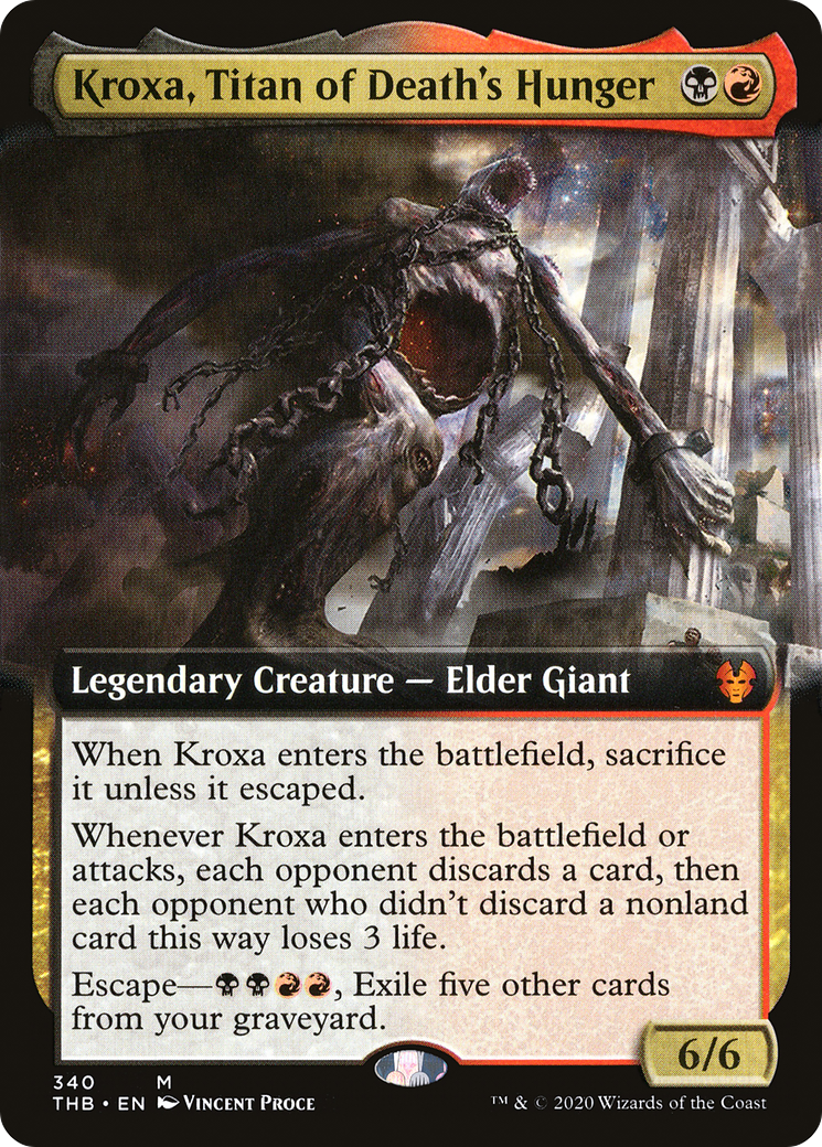 Kroxa, Titan of Death's Hunger (Extended Art) (THB-340) - Theros Beyond Death: (Extended Art) Foil
