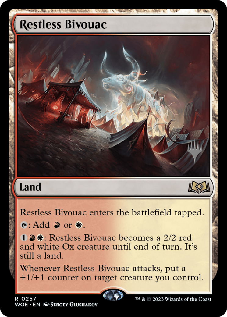 Restless Bivouac (PPWOE-257P) - Wilds of Eldraine Promos