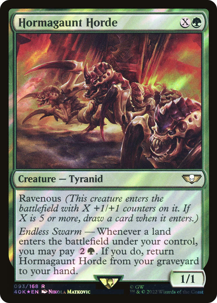 Hormagaunt Horde (Surge Foil) (40K-93★) - Warhammer 40,000 Commander Foil