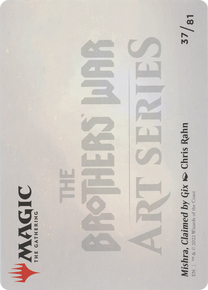 Mishra, Claimed by Gix Art Card (ASBRO-037) - The Brothers' War Art Series (Borderless)