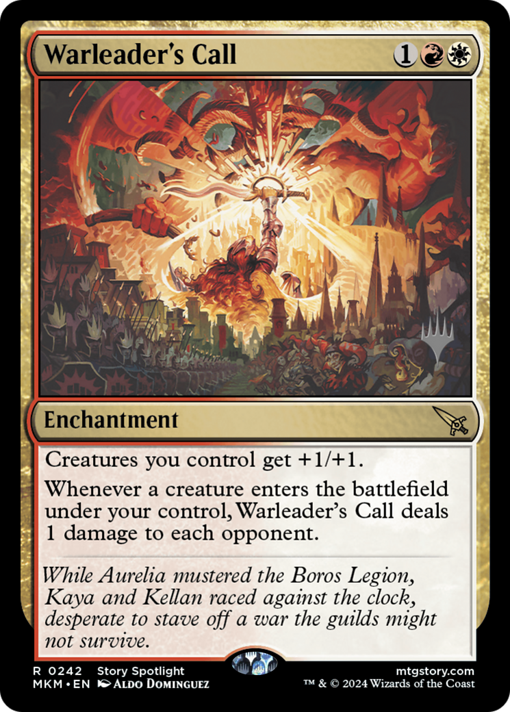 Warleader's Call (PPMKM-242P) - Murders at Karlov Manor Promos Foil