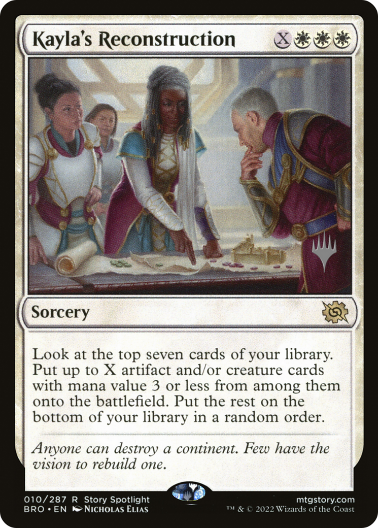 Kayla's Reconstruction (PPBRO-10P) - The Brothers' War Promos Foil