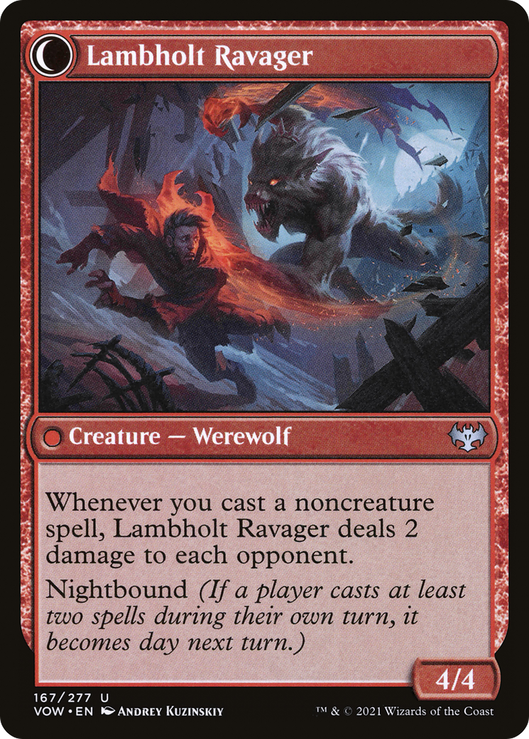 Lambholt Raconteur (VOW-167) - Innistrad: Crimson Vow: (Double Faced Transform)